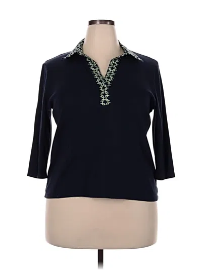 Pre-owned Talbots Cardigan Sweater In Blue