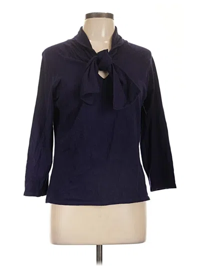 Pre-owned Talbots Cardigan Sweater In Blue
