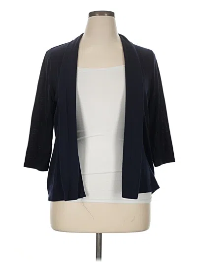 Pre-owned Talbots Cardigan Sweater In Blue