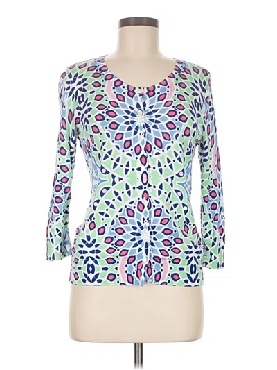 Pre-owned Talbots Cardigan Sweater In Blue