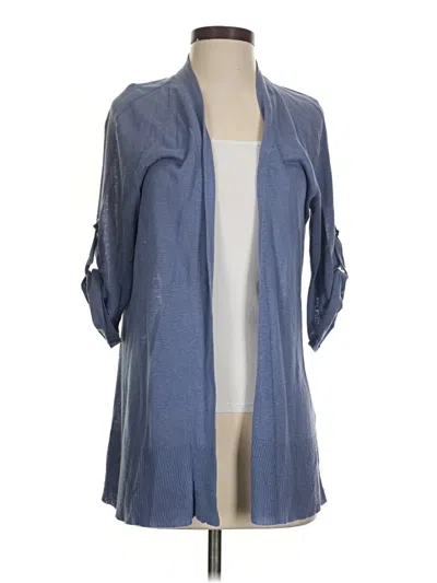 Pre-owned Talbots Cardigan Sweater In Blue