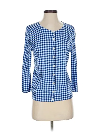 Pre-owned Talbots Cardigan Sweater In Blue
