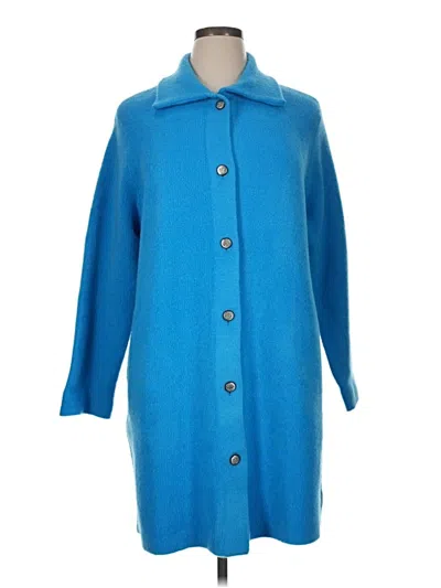 Talbots Cardigan Sweater In Blue