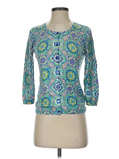 Pre-owned Talbots Cardigan Sweater In Blue
