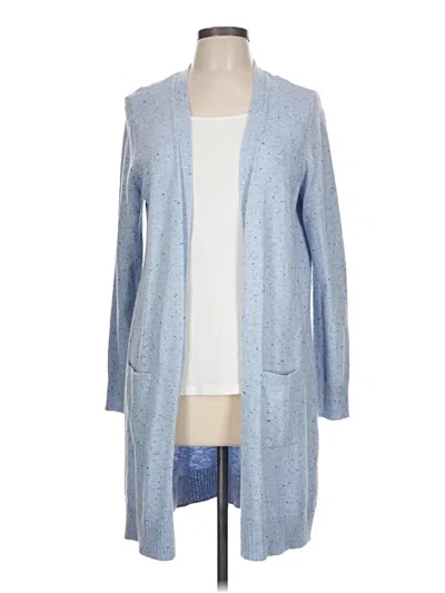 Pre-owned Talbots Cardigan Sweater In Blue