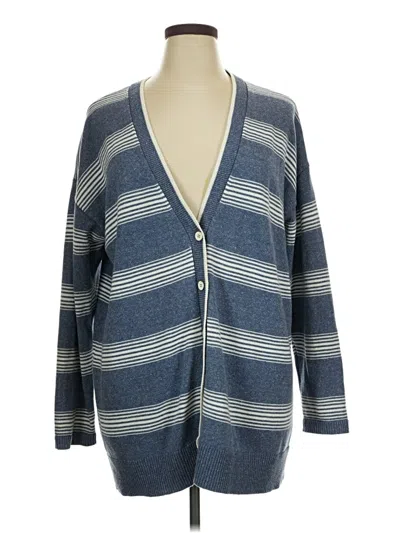 Pre-owned Talbots Cardigan Sweater In Blue