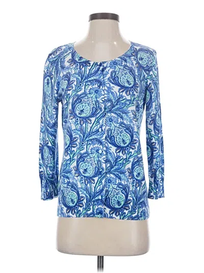 Pre-owned Talbots Cardigan Sweater In Blue
