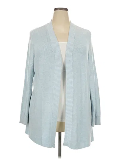 Pre-owned Talbots Cardigan Sweater In Blue