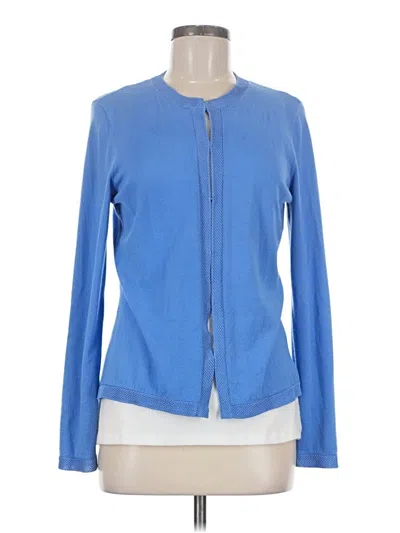 Pre-owned Talbots Cardigan Sweater In Blue