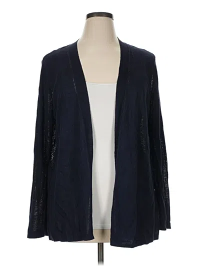 Pre-owned Talbots Cardigan Sweater In Blue