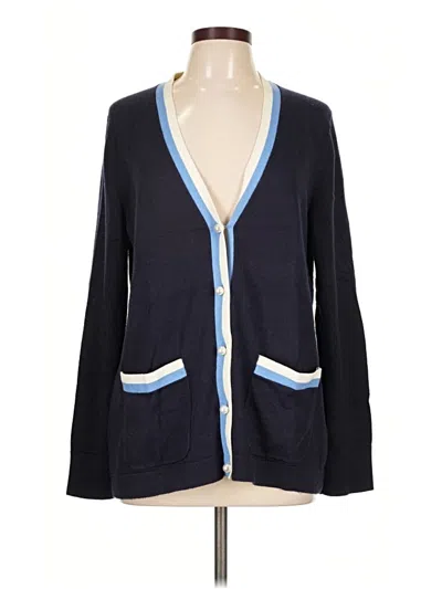 Pre-owned Talbots Cardigan Sweater In Blue