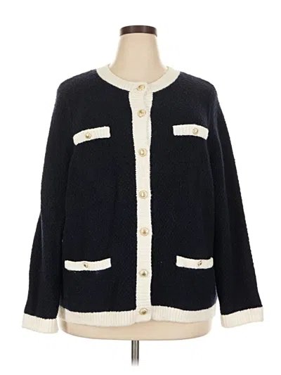 Pre-owned Talbots Cardigan Sweater In Blue