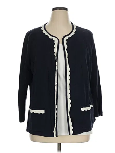 Pre-owned Talbots Cardigan Sweater In Blue