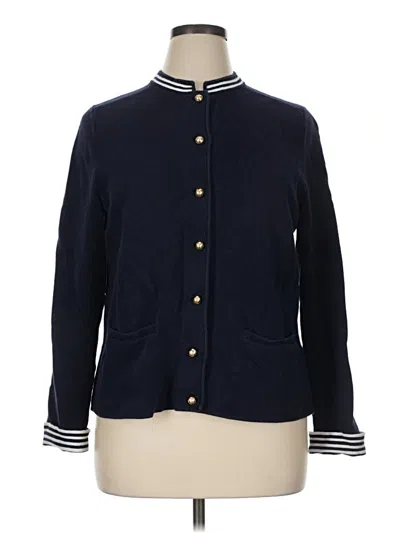Pre-owned Talbots Cardigan Sweater In Blue