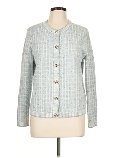 Pre-owned Talbots Cardigan Sweater In Blue