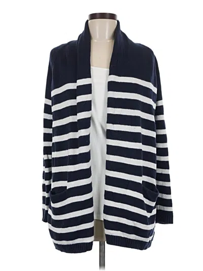 Pre-owned Talbots Cardigan Sweater In Blue