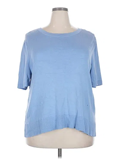 Pre-owned Talbots Cardigan Sweater In Blue