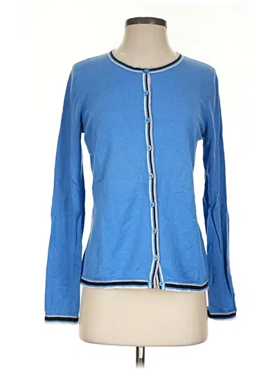 Pre-owned Talbots Cardigan Sweater In Blue