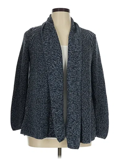 Pre-owned Talbots Cardigan Sweater In Blue