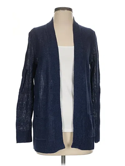 Pre-owned Talbots Cardigan Sweater In Blue