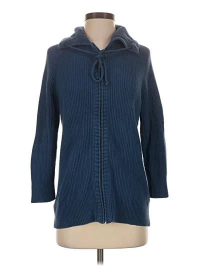 Pre-owned Talbots Cardigan Sweater In Blue