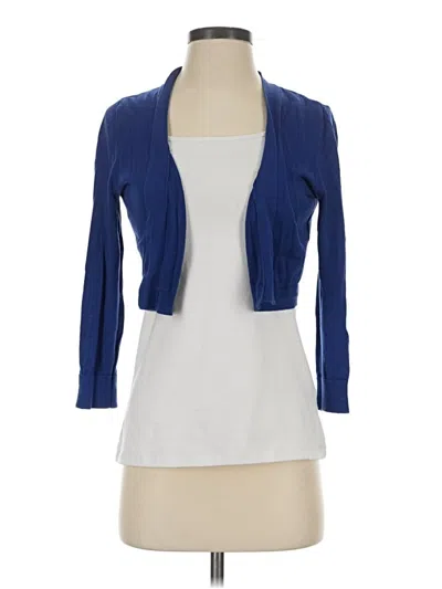 Pre-owned Talbots Cardigan Sweater In Blue