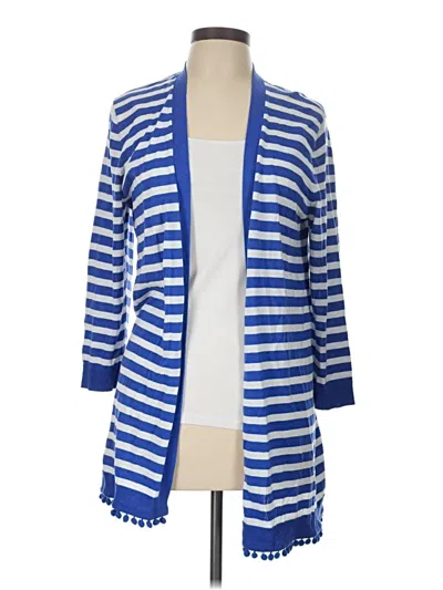 Pre-owned Talbots Cardigan Sweater In Blue