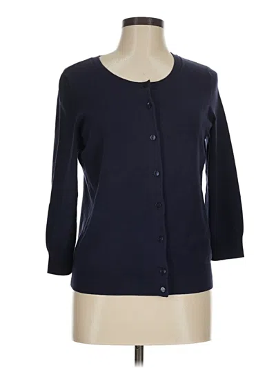 Pre-owned Talbots Cardigan Sweater In Blue