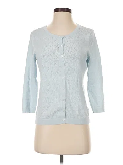 Pre-owned Talbots Cardigan Sweater In Blue