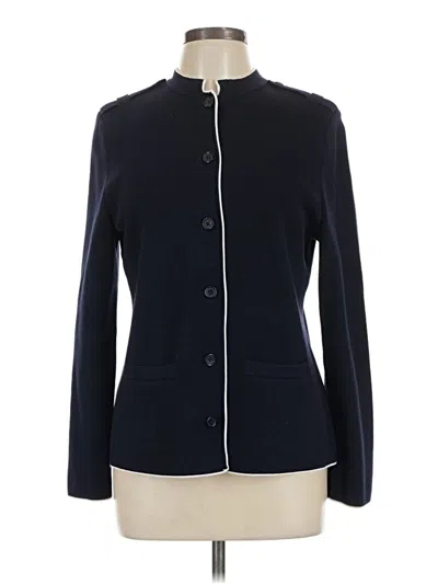 Pre-owned Talbots Cardigan Sweater In Blue