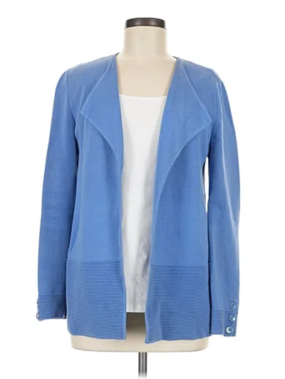 Pre-owned Talbots Cardigan Sweater In Blue