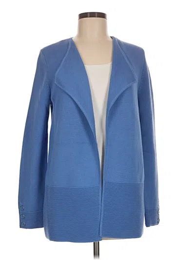 Pre-owned Talbots Cardigan Sweater In Blue