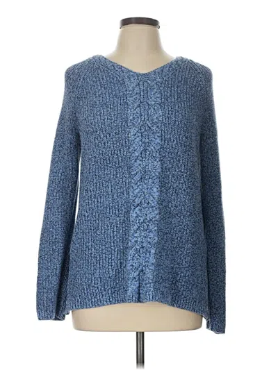Pre-owned Talbots Cardigan Sweater In Blue