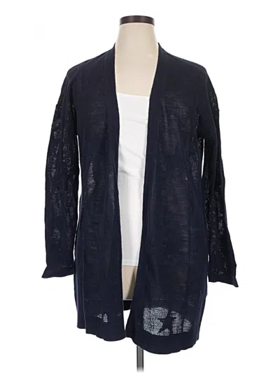 Pre-owned Talbots Cardigan Sweater In Blue