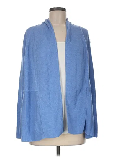 Pre-owned Talbots Cardigan Sweater In Blue