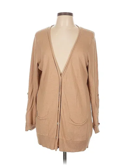 Pre-owned Talbots Cardigan Sweater In Brown