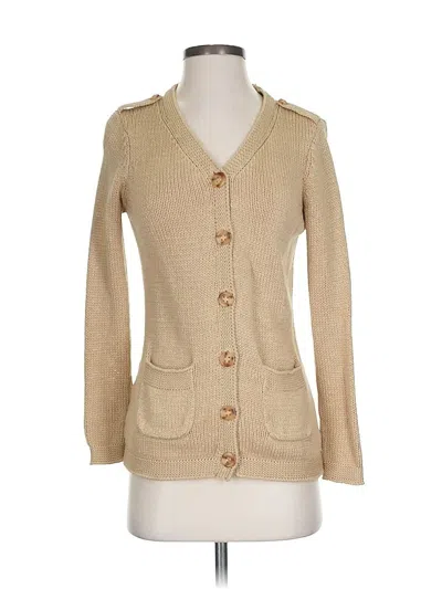 Pre-owned Talbots Cardigan Sweater In Brown