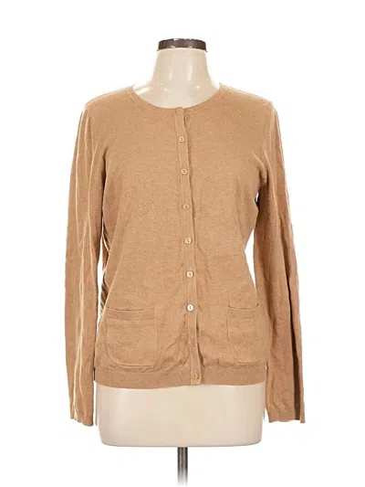 Pre-owned Talbots Cardigan Sweater In Brown