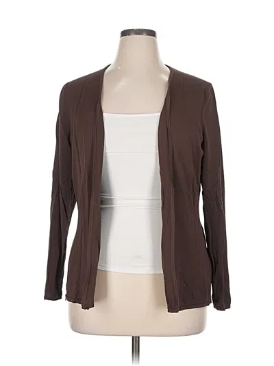 Pre-owned Talbots Cardigan Sweater In Brown