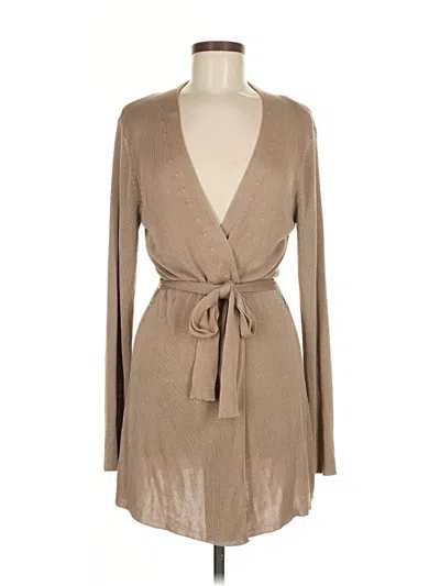 Pre-owned Talbots Cardigan Sweater In Brown