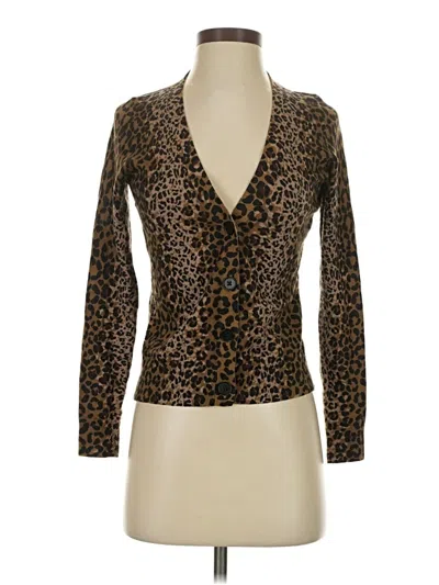 Pre-owned Talbots Cardigan Sweater In Brown