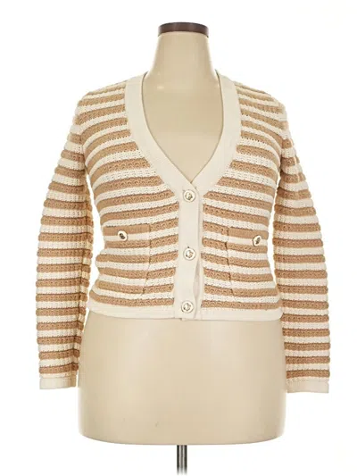 Pre-owned Talbots Cardigan Sweater In Brown