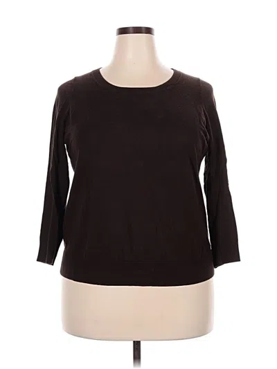 Pre-owned Talbots Cardigan Sweater In Brown