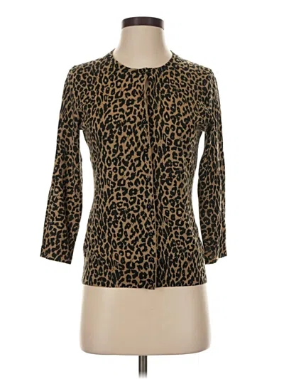 Pre-owned Talbots Cardigan Sweater In Brown