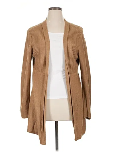 Pre-owned Talbots Cardigan Sweater In Brown