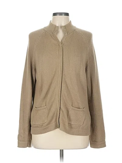 Pre-owned Talbots Cardigan Sweater In Brown