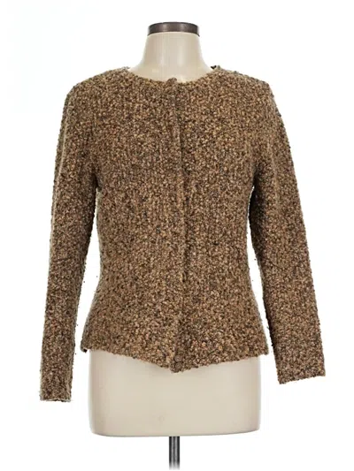 Pre-owned Talbots Cardigan Sweater In Brown