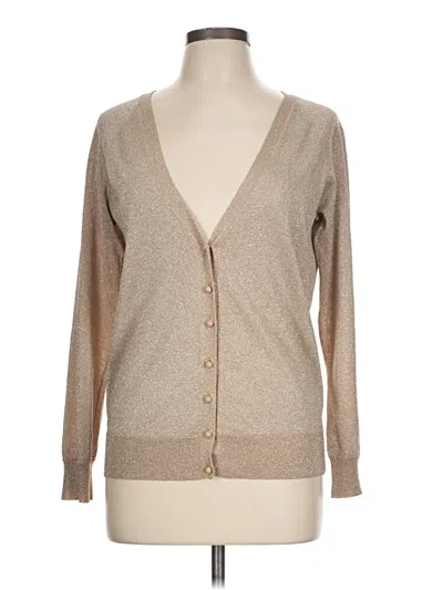 Pre-owned Talbots Cardigan Sweater In Brown