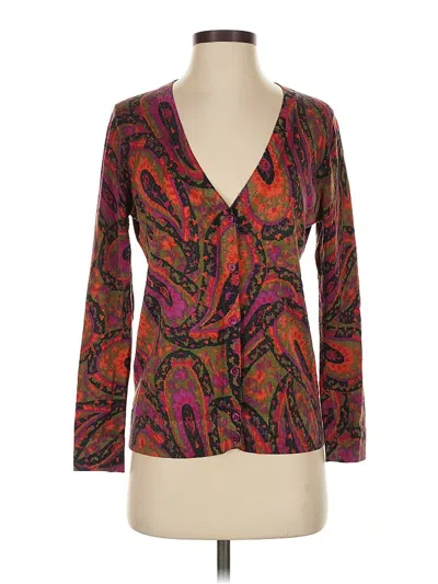 Pre-owned Talbots Cardigan Sweater In Brown
