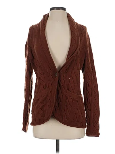 Pre-owned Talbots Cardigan Sweater In Brown